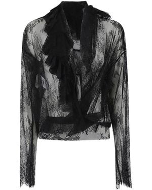 Alberta Ferretti Long-Sleeved Shirt - Black