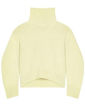 Givenchy Couture Seam Turtleneck Sweater - Yellow