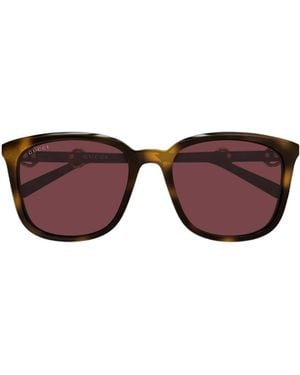 Gucci Eyewear Square Frame Sunglasses - Purple