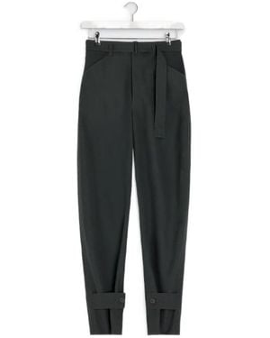 Lemaire Belted Tailored Trousers - Black