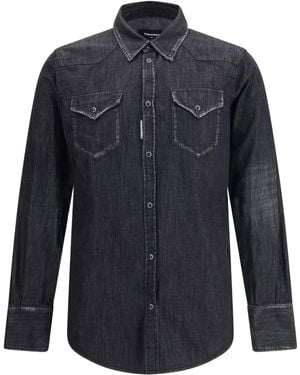 DSquared² Classic Western Shirt - Blue