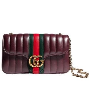 Gucci Jetset Gg Marmont Small Shoulder Bag - Red