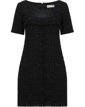 Tory Burch Shiny Solidcolor Flare Skirt - Black