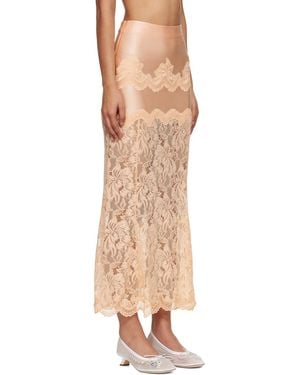 Rabanne Rabanne Floral Skirt - Natural
