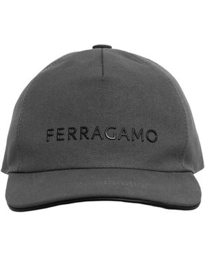 Ferragamo Logo Hat - Gray