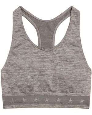 Golden Goose Logo-Underband Cropped Top - Grey