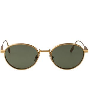 ZEGNA Oval Frame Sunglasses - Green