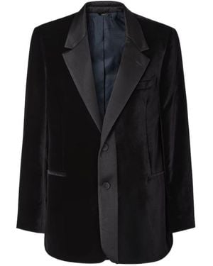 Fendi Velvet Single-Breasted Blazer - Black