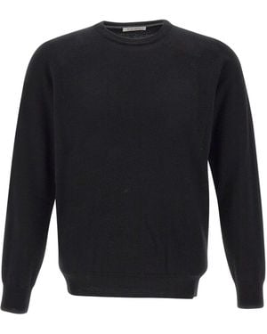 Kangra Cashmere Kangra Crew Neck Knitted Jumper - Blue