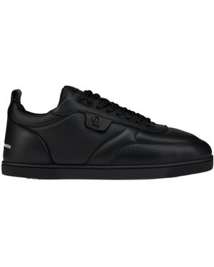 Christian Louboutin Apos;S Sk Vi Flat Calf Leather Low-Top Trainers - Black