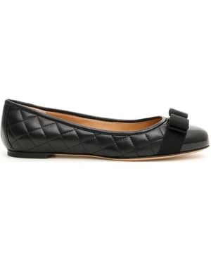 Ferragamo Ferragamo Varina Ballet Flats - Black