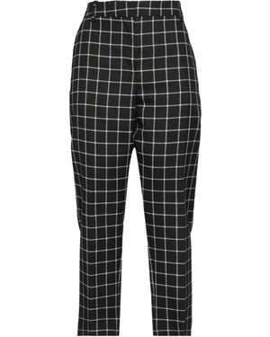Marni Plaid Cropped Pants - Black