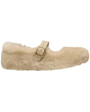 Birkenstock Saint Clarita Round Toe Loafers - Natural