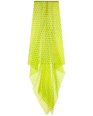 Dries Van Noten Embellished Silk Maxi Skirt - Yellow