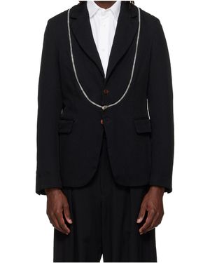 Comme des Garçons Zipped Jacket - Black