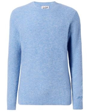 MC2 Saint Barth Regent Crewneck Knitted Jumper - Blue