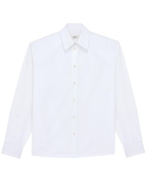 Saint Laurent Oversized Button-Up Shirt - White