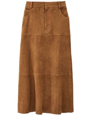 Ba&sh High-Waisted Skirt - Brown