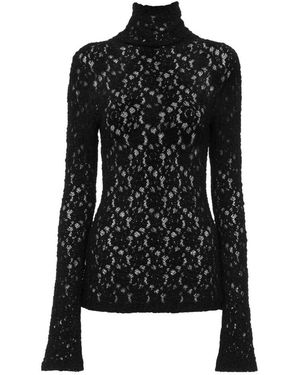 Chloé Chloé Fitted Turtleneck Knit Top - Black