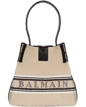 Balmain Release Bucket Bag - Natural