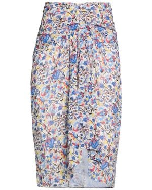 Isabel Marant Asymmetrical Floral Dress - Blue