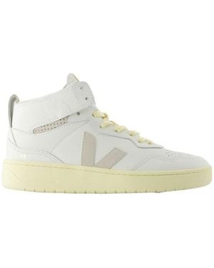 Veja V-95 High-Top Lace-Up Trainers - Natural