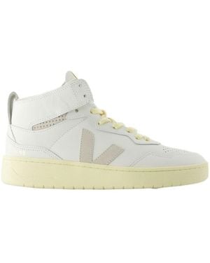 Veja V-95 High-Top Lace-Up Trainers - Natural