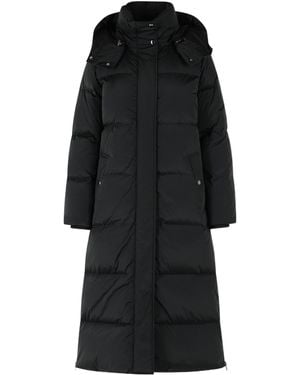 Woolrich Quilted Hooded Coat - Black