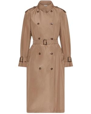 Marella Double-Breasted Coat - Brown