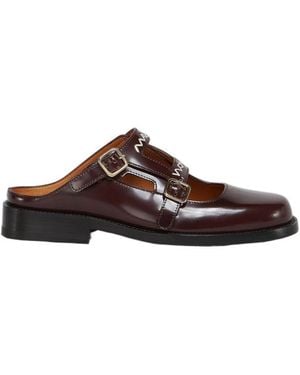 Marni Leather Mules - Brown