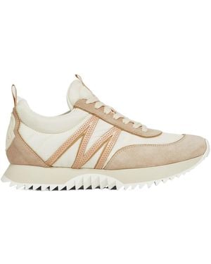 Moncler Pacey Lace-Up Trainers - Natural
