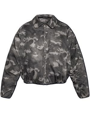 MISBHV Camouflage-Print Bomber Jacket - Gray