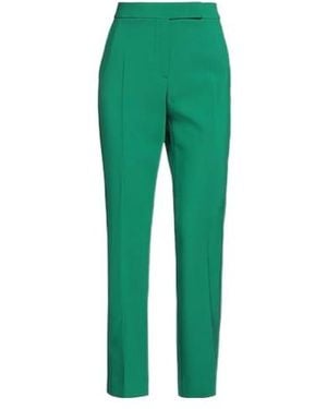 Max Mara High-Waisted Straight-Leg Trousers - Green