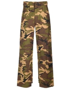 Palm Angels Camouflage Printed Pants - Metallic
