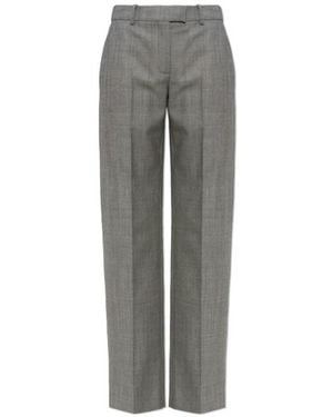 McQueen Casual Trousers With Belt Loops - Grey