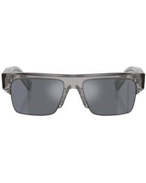 Prada Eyewear Semi-Rimless Frame Sunglasses - Multicolour