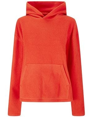 Rier Long Sleeved Fleece Hoodie - Red