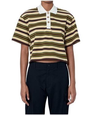 Moncler Manica Corta Striped Short-Sleeve Polo Shirt - Black