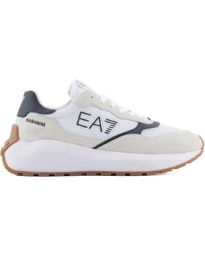 EA7 Printed Sneakers - White