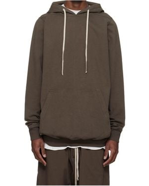 Rick Owens Temple Long-Sleeved Hoodie - Brown