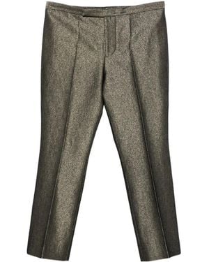 SAPIO Straight-Leg Pleated Tailored Pants - Gray