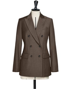 Max Mara Long-Sleeved Suit Jacket - Brown