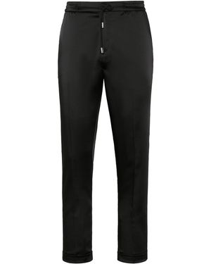 Philipp Plein Satin Tailored Trousers - Black