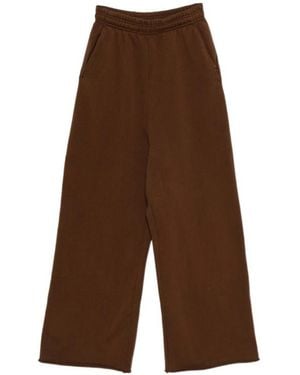 Entire studios Elasticated-Waist Track Trousers - Brown