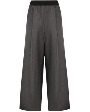 we11done Wide-Legged Casual Pants - Gray