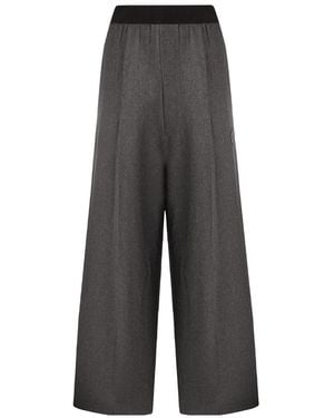 we11done Wide-Legged Casual Pants - Gray