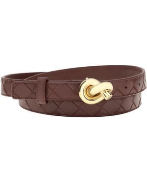Bottega Veneta Woven Belt - Brown