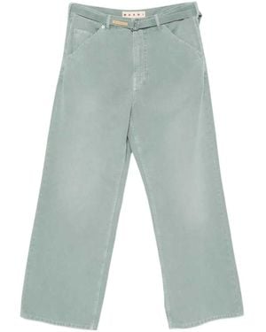Marni Casual Pants With Belt Loops - Blue