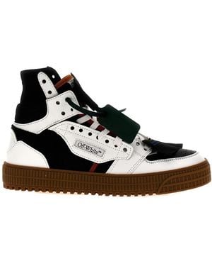 Off-White c/o Virgil Abloh Logo Patch Lace-Up Trainers - Black