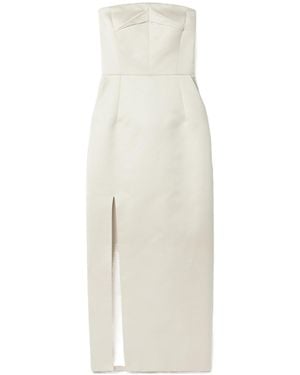 Emilia Wickstead Strapless Midi Dress - White
